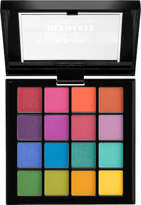 Nyx Professional Makeup Ultimate Lidschatten-Palette in fester Form 04 Brights 13.3gr