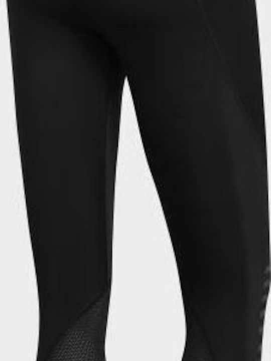 Adidas Alphaskin Graphic 3/4 Men's Sports Capri Leggings Black