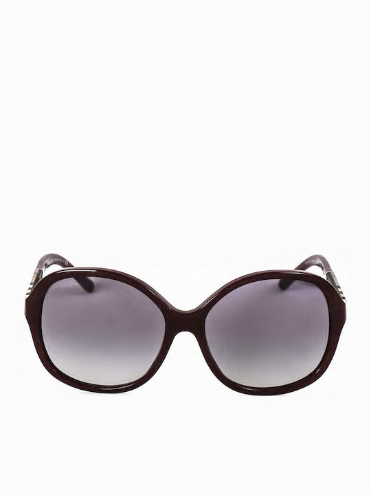 Burberry Women's Sunglasses with Burgundy Horn-Rimmed Frame and Purple Gradient Lenses BE4178 3403/11