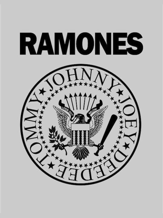 Hanorac cu glugă Ramones - NEGRU