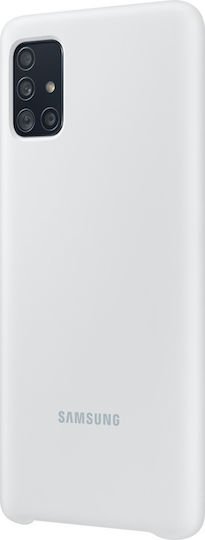 Samsung Back Cover Silicone White (Galaxy A51)