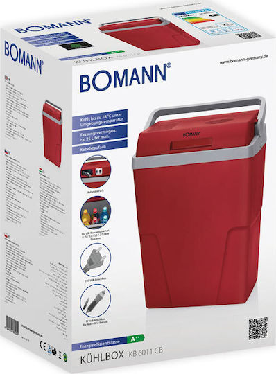 Bomann KB 6011 CB Frigider Portabil Termoelectric 25lt 12V / 220V Roșu