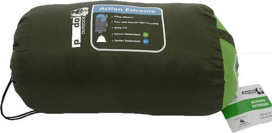 Panda Sleeping Bag Single 3 Seasons Action Extreme 300 Green