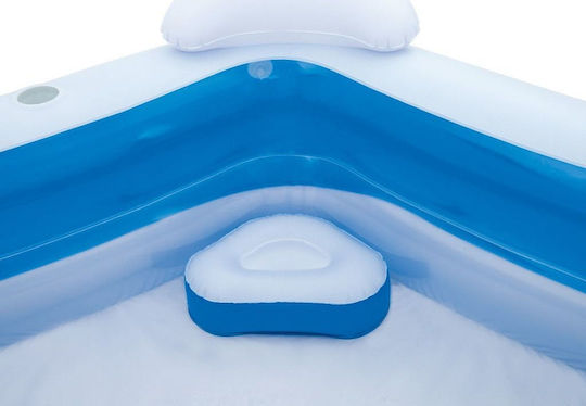 Bestway Round Inflatable PVC Swimming Pool 575lt with Hydromassage 213x69cm Blue