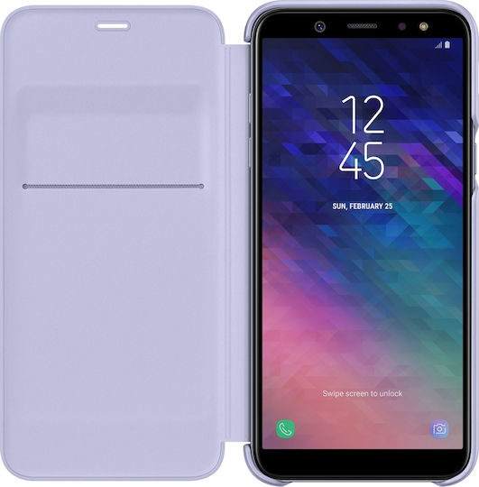 Samsung Book Δερματίνης Μωβ (Galaxy A6+ 2018) WW