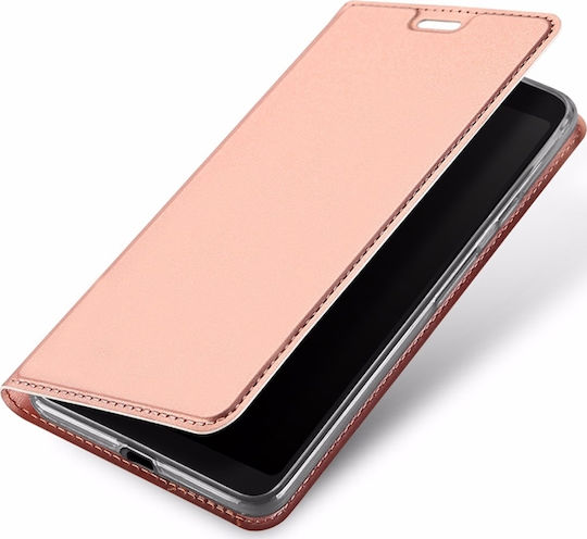 Dux Ducis Skin Pro Book Δερματίνης Ροζ Χρυσό (Galaxy A40)