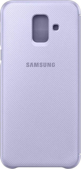 Samsung Cover Book Plastic Purple (Galaxy A6 2018)