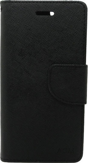 Wallet Synthetic Leather Black (Galaxy J5 2016)
