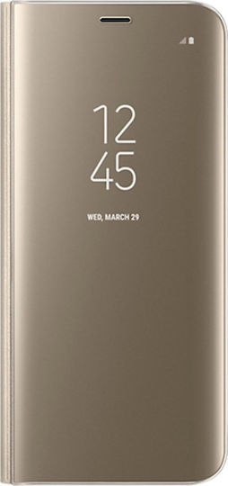 Hurtel Clear View Book Πλαστικό Χρυσό (Galaxy A40)