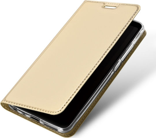 Dux Ducis Skin Pro Series Book Δερματίνης Χρυσό (Redmi Note 5)