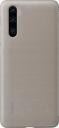 Huawei Smart View Book Δερματίνης Χακί (Huawei P30)