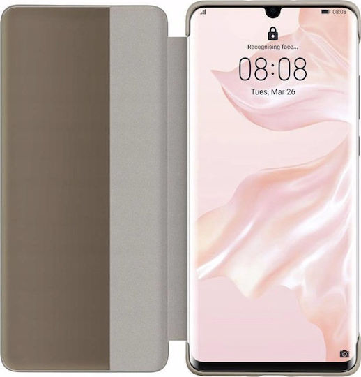 Huawei Smart View Book Δερματίνης Χακί (Huawei P30)