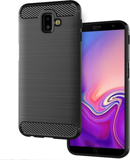 Hurtel Plus 2018 Back Cover Plastic Negru (Galaxy J6+)