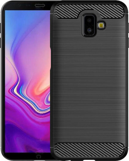 Hurtel Plus 2018 Back Cover Plastic Negru (Galaxy J6+)