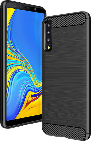 Hurtel Back Cover Silicon Negru (Galaxy A7 2018)