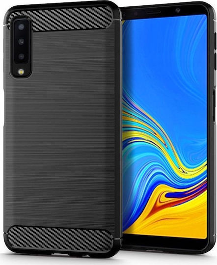 Hurtel Back Cover Silicon Negru (Galaxy A7 2018)