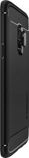 Spigen Rugged Armor Back Cover Silicon Negru (Galaxy S9)