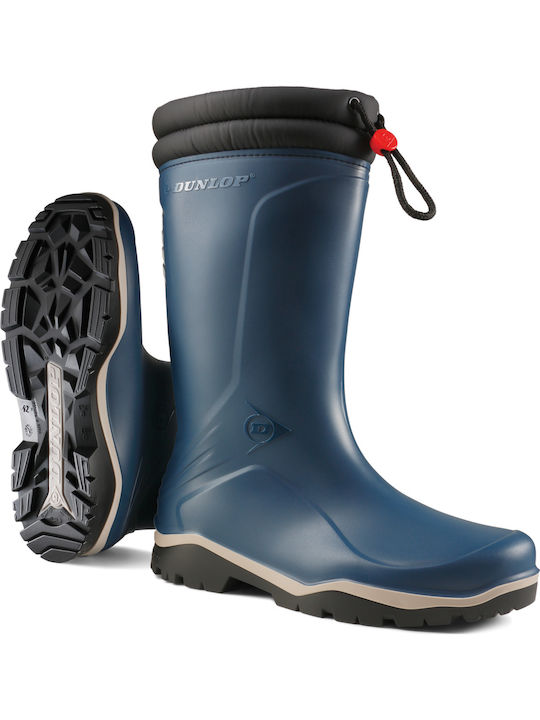 Dunlop Blizzard Hunting Wellingtons in Blue color