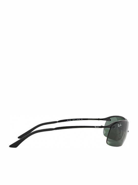 Ray Ban Унисекс Слънчеви Очила с Черна Метална Рамка и Зелени Стъкла RB3183 006/71