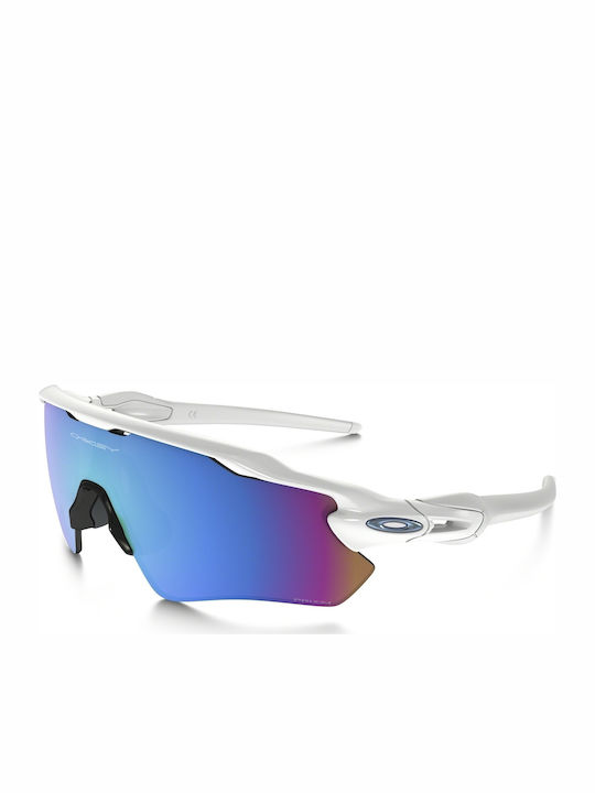 Oakley Radar Ev Path Ανδρικά Γυαλιά Ηλίου με Λευκό Κοκκάλινο Σκελετό και Μωβ Καθρέφτη Φακό OO9208-47