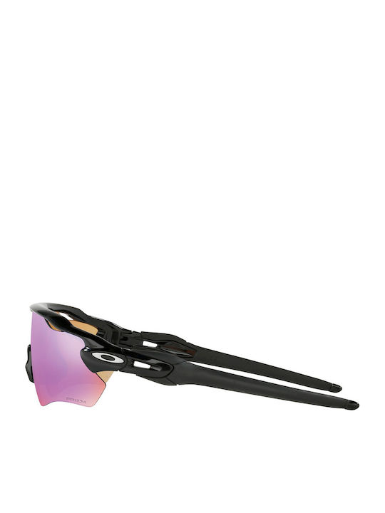 Oakley Radar Ev Path Men's Sunglasses with Black Plastic Frame and Purple Mirror Lens