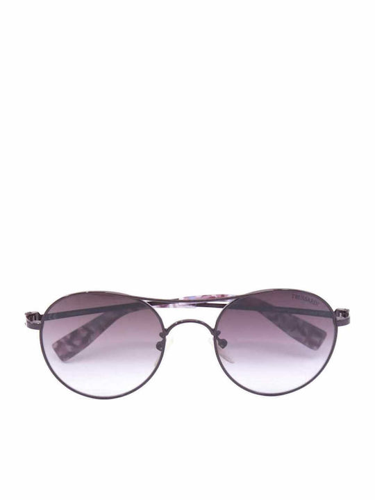 Trussardi Women's Sunglasses with Gray Metal Frame STR010 0CC6