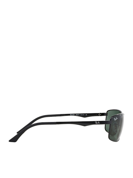 Ray Ban Unisex Γυαλιά Ηλίου με Μαύρο Μεταλλικό Σκελετό και Πράσινο Φακό