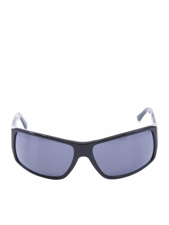 Zegna Sonnenbrillen mit Schwarz Rahmen und Schwarz Linse