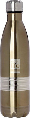 Ecolife Thermos Bottle Flasche Thermosflasche Rostfreier Stahl BPA-frei Gelb 750ml 33-BO-3003
