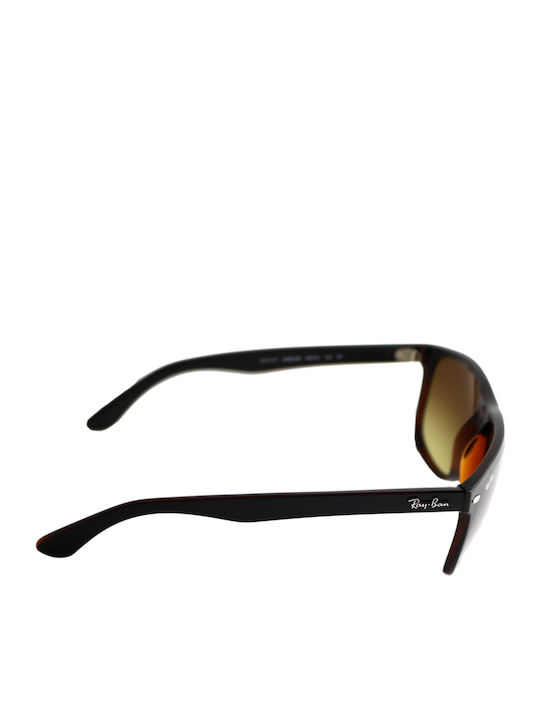Ray Ban Boyfriend Unisex Ochelari de soare cu Negru Cadru și Maro Degrade Lentilă RB4147 6095/85