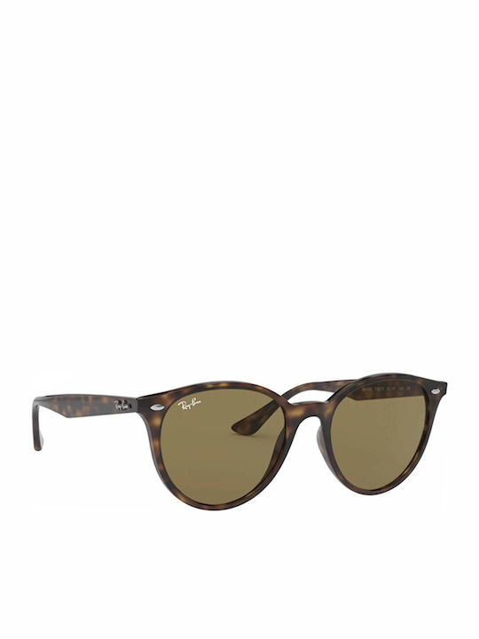Ray Ban Унисекс Слънчеви Очила с Кафява Костенуркова Пластмасова Рамка и Кафяви Стъкла
