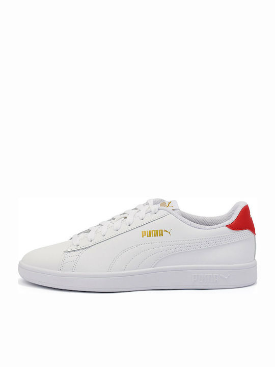 Puma Smash V2 Ανδρικά Sneakers Λευκά