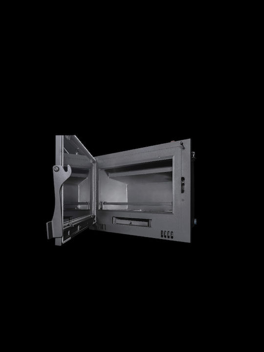 Metlor Mini LDA 600 Ενεργειακό Τζάκι Κασέτα Ξύλου Καλοριφέρ 26.6kW Ίσιο με Ανοιγόμενη Πόρτα Κλειστού Δοχείου