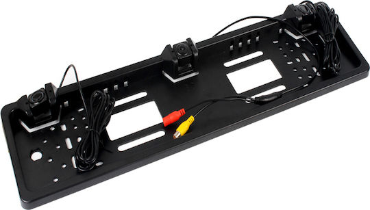 Andowl Car Parking System License Plate Frame with Camera / Buzzer and 2 Sensors in Black Color