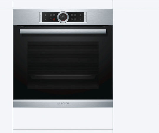 Bosch Φούρνος άνω Πάγκου 71lt Π59.5εκ. Inox