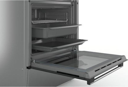 Bosch Κουζίνα 66lt με Κεραμικές Εστίες Π60εκ. Inox