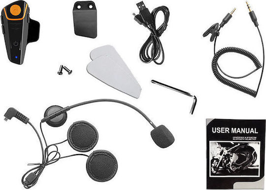 Μονή Ενδοεπικοινωνία για Κράνος Μηχανής με Bluetooth