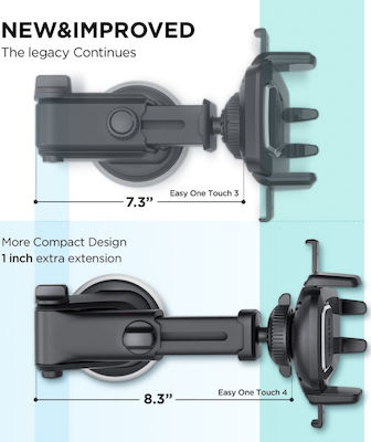 iOttie Βάση Κινητού Αυτοκινήτου Easy One Touch 4 Dash & Windshield Mount με Ρυθμιζόμενο Βραχίονα