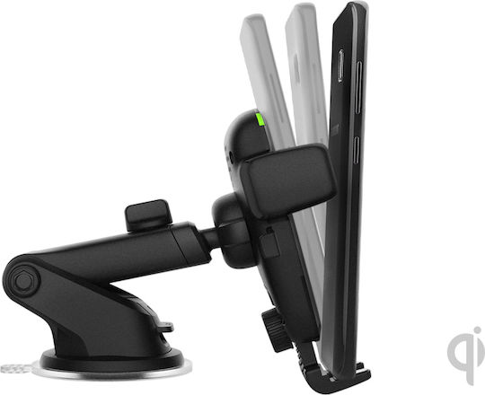 iOttie Βάση Κινητού Αυτοκινήτου Easy One Touch Wireless Fast Charging Dash & Winds με Ρυθμιζόμενα Άγκιστρα και Ασύρματη Φόρτιση