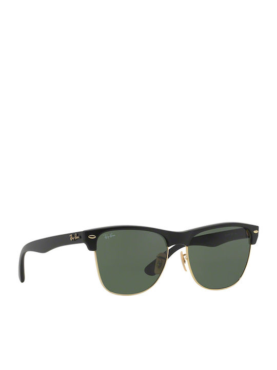 Ray Ban Clubmaster Oversized Унисекс Слънчеви Очила с Черна Пластмасова Рамка и Зелени Стъкла RB4175 877