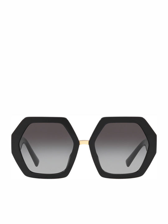 Valentino Sonnenbrillen mit Schwarz Rahmen und Schwarz Verlaufsfarbe Linse VA4053 5001/8G
