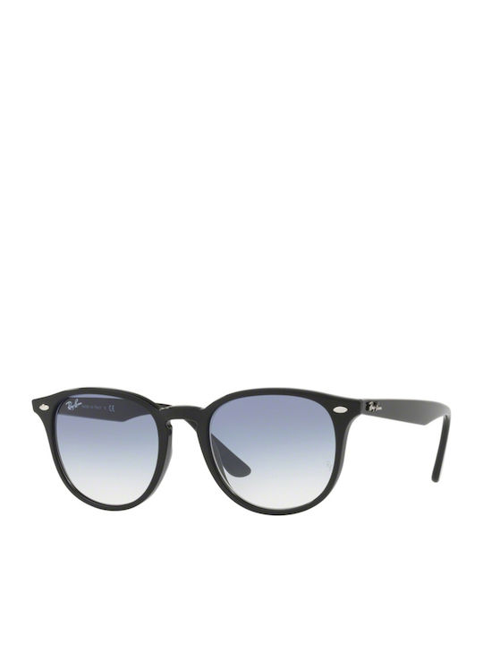 Ray Ban Unisex Sunglasses with Black Plastic Frame and Light Blue Gradient Lens RB4259 601/19