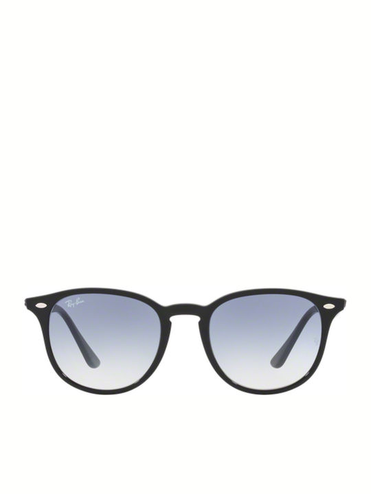Ray Ban Unisex Sunglasses with Black Plastic Frame and Light Blue Gradient Lens RB4259 601/19
