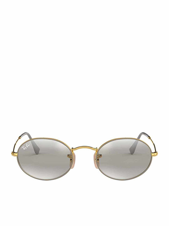 Ray Ban Кристал Унисекс Слънчеви Очила с Златен Малеък Рамка и Сиви Стъкла RB3547 9154/AH