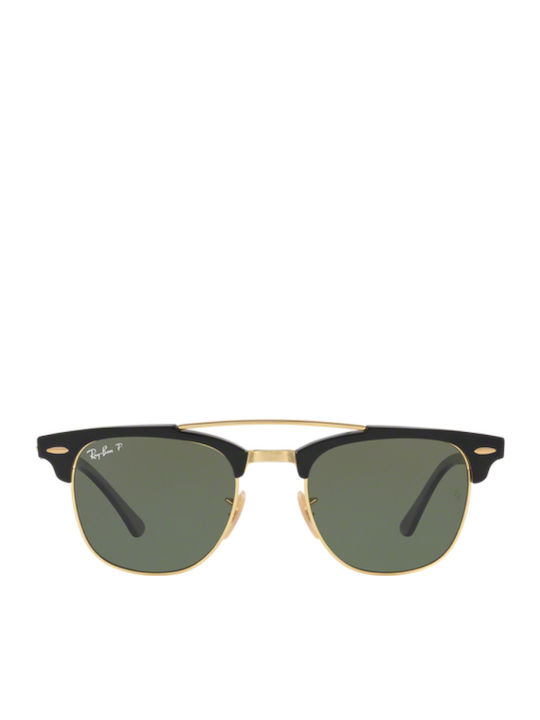 Ray Ban Clubmaster Double Bridge Γυαλιά Ηλίου Μαύρα με Mixed Σκελετό Ray Ban Clubmaster Double Bridge Γυαλιά Ηλίου Μαύρα με Mixed Σκελετό