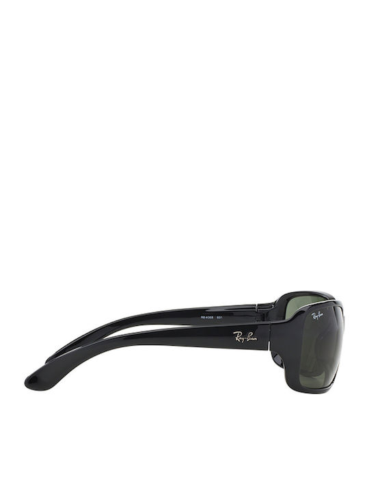 Ray Ban Damen Sonnenbrille mit Schwarz Kunststoff Gestell und Grün Linse RB4068 601