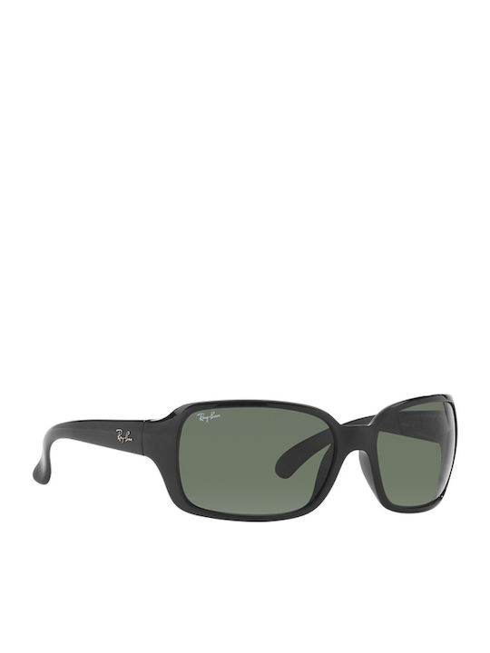 Ray Ban Damen Sonnenbrille mit Schwarz Kunststoff Gestell und Grün Linse RB4068 601