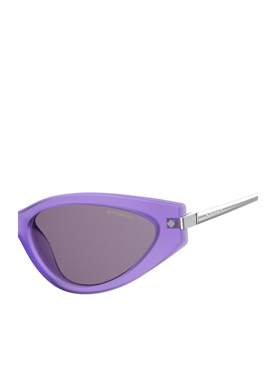 Polaroid Women's Sunglasses with Purple Frame and Purple Polarized Lens PLD4074/S 789KL