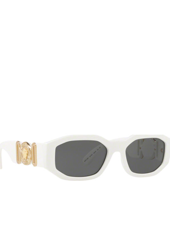 Versace Unisex Sunglasses with White Plastic Frame and Gray Lens VE4361 401/87