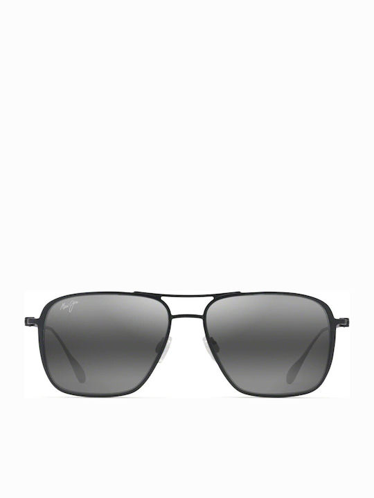 Maui Jim Sunglasses Gray with Metal Frame & Black Lens Maui Jim Sunglasses Gray with Metal Frame & Black Lens